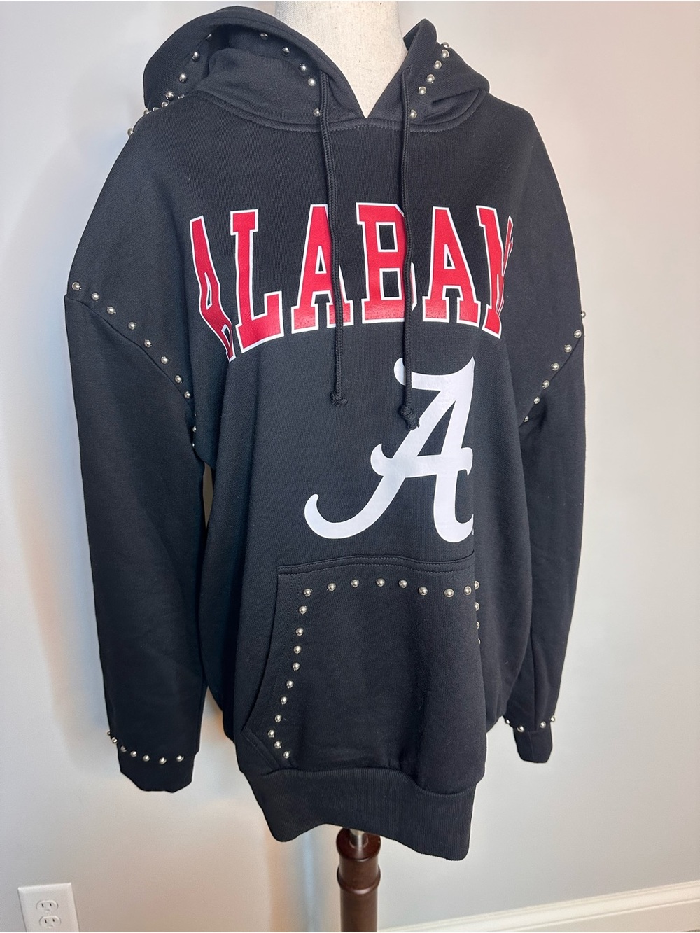 Like new Sz M Gameday Couture Alabama black studded hoodie